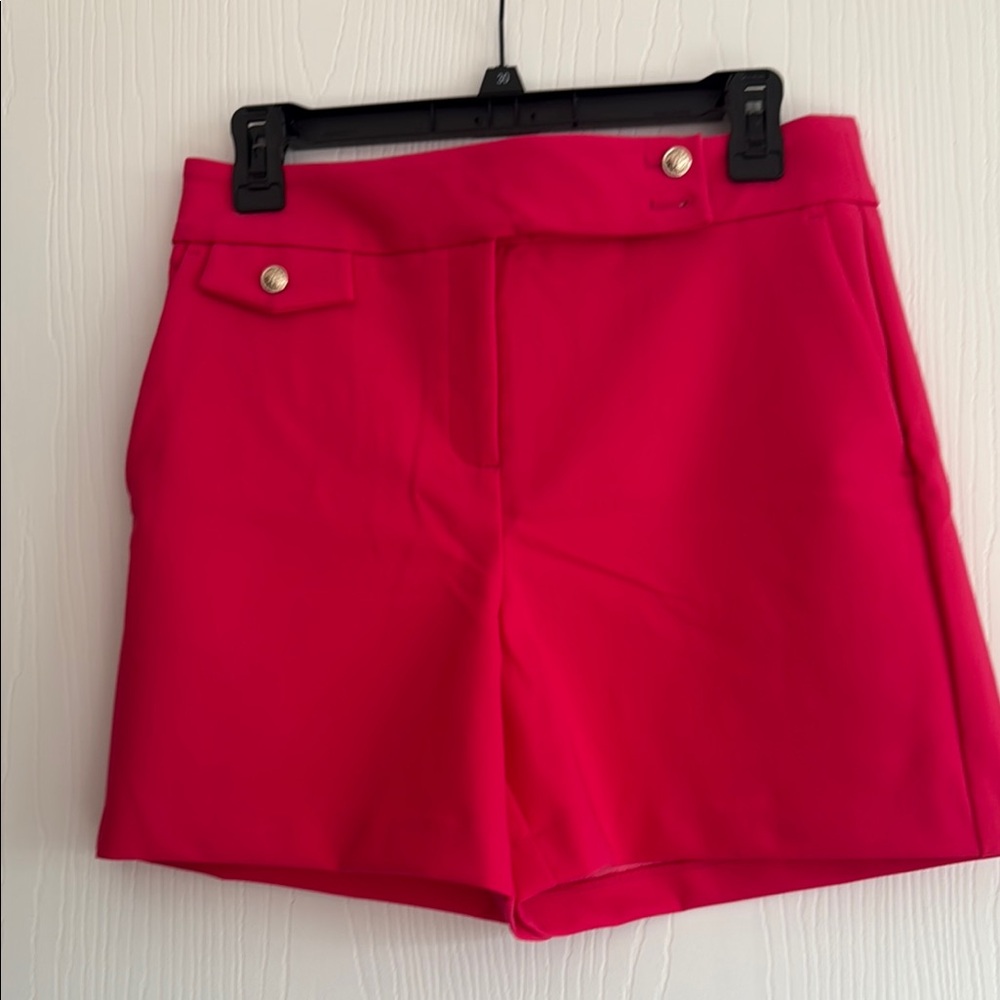 Rachel Zoe Pink High Waist Shorts with Tailored Fit